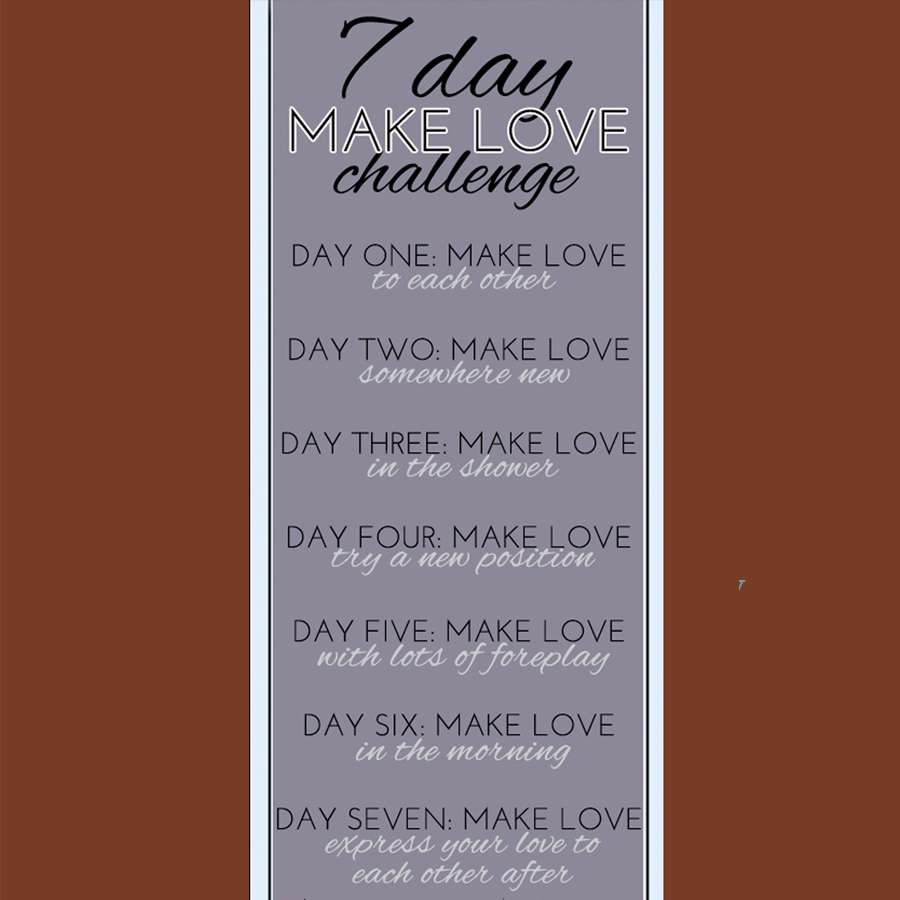 7 day sex challenge results… plus the benefits of having more frequent sex.  - Ultimate Intimacy